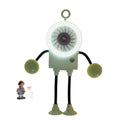 Mini Lovely Electric Fans Foldable Design Protable Outdoor and Office Fans with Suction Cup and Digital Display Summer Essential Qme Green One Size