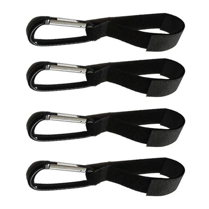 2/4Pcs Baby Stroller Hooks Wheelchair Shopping Cart Nylon Velcro Hooks Household Portable Metal Buckle Hooks Shopping Cart Hooks Qme 4Pcs
