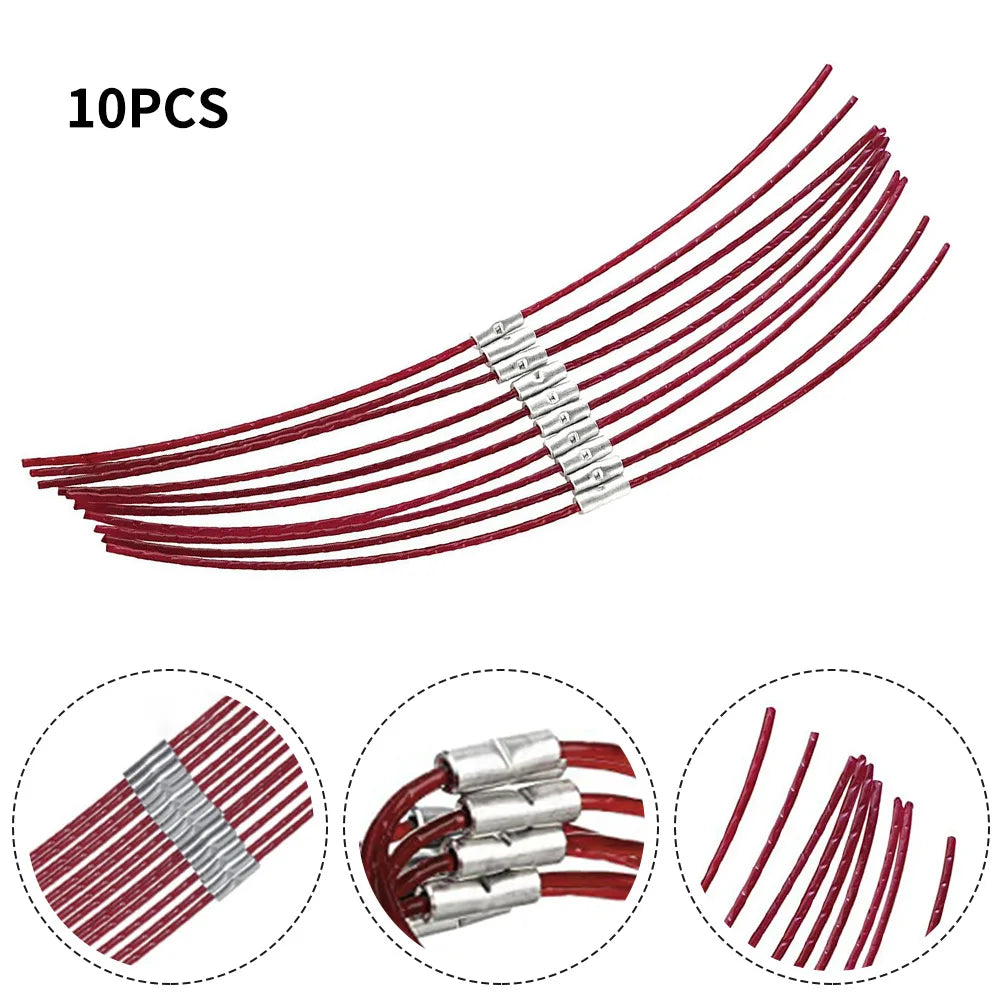 10Pcs Spool Line For BOSCH ART 23-30 F016800181 Grass Trimmer Cutting Wire Brush Cutter Lawn Mower Power Tool Accessories Qme Default Title