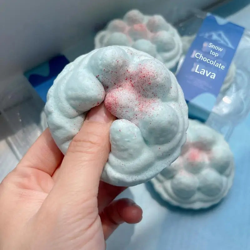 Slow Rising Toy Cherry Strawberry Milk Cube Soft Bread Bun Stress Relief Sensory Fidget Toy for Student Anxiety Relief Qme
