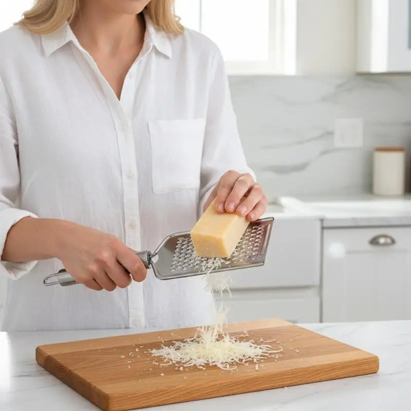 Micro-blade Fine Grater Stainless Steel Handle Hard Cheese Carrot Qme
