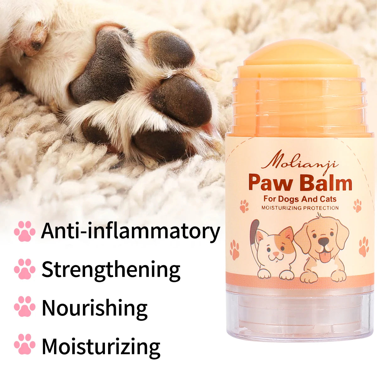 Pet Anti Cracking Moisturizing Cream Paw Nose Care Deep Suitable Cats Qme