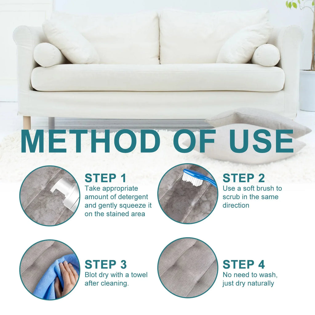 Fabric Couch Dry Cleaner Fabric Furniture Cleaning Foam Mattress Decontamination Carpet Curtain Stain Remover Dry Cleaning Agent Qme