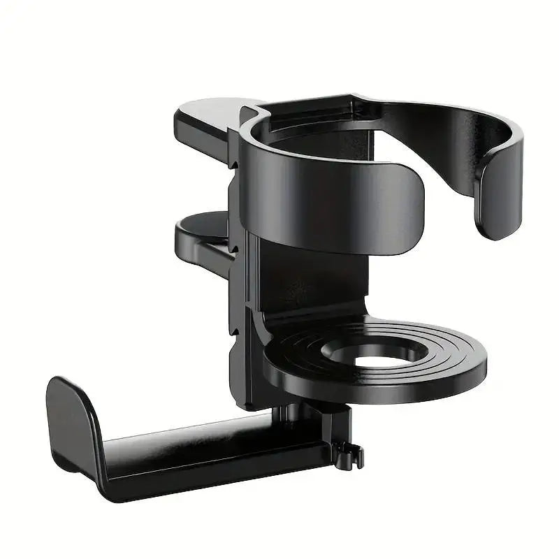 2-in-1 Desktop Cup Holder Headphone Stand Made Sturdy ABS Material Qme A