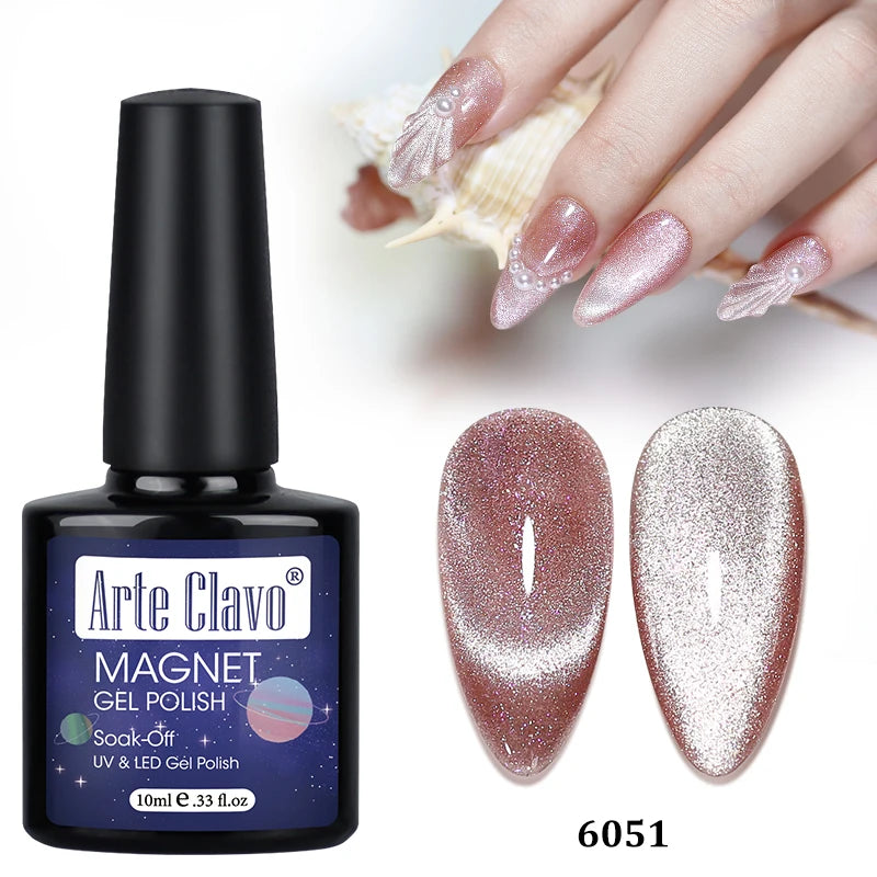 Arte Clavo Auroras Cat Eye Magnetic Gel Unicorn Shining Transparent