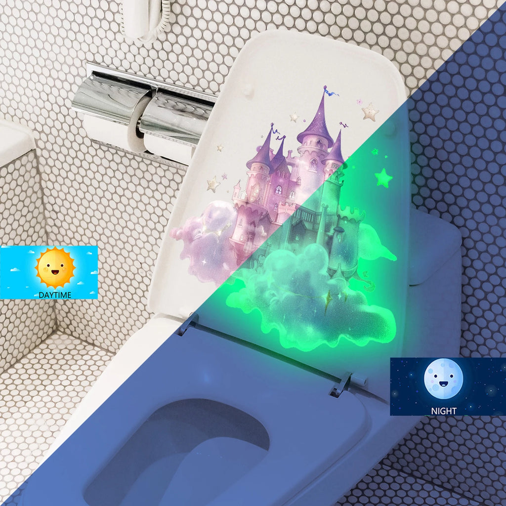 Self-adhesive Pvc Bathroom Home Decoration Green Dream Fun Pattern Qme