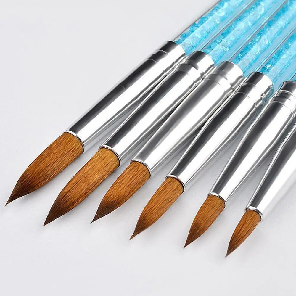 Nail Art Brush Acrylic UV Gel Glitter Drawing Painting Brushes Qme