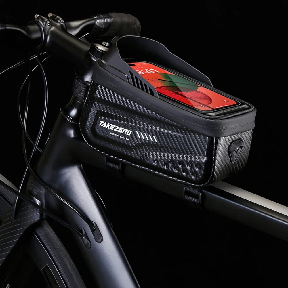 1L Cycling Storage Pack Waterproof Portable Cycling Bags 6.8 Inch Touch Screen Road Bike Accessories Qme Default Title