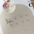 Alloy Bowknot Love Nails Art Charms Decorations 3D Luxury Metal Qme C