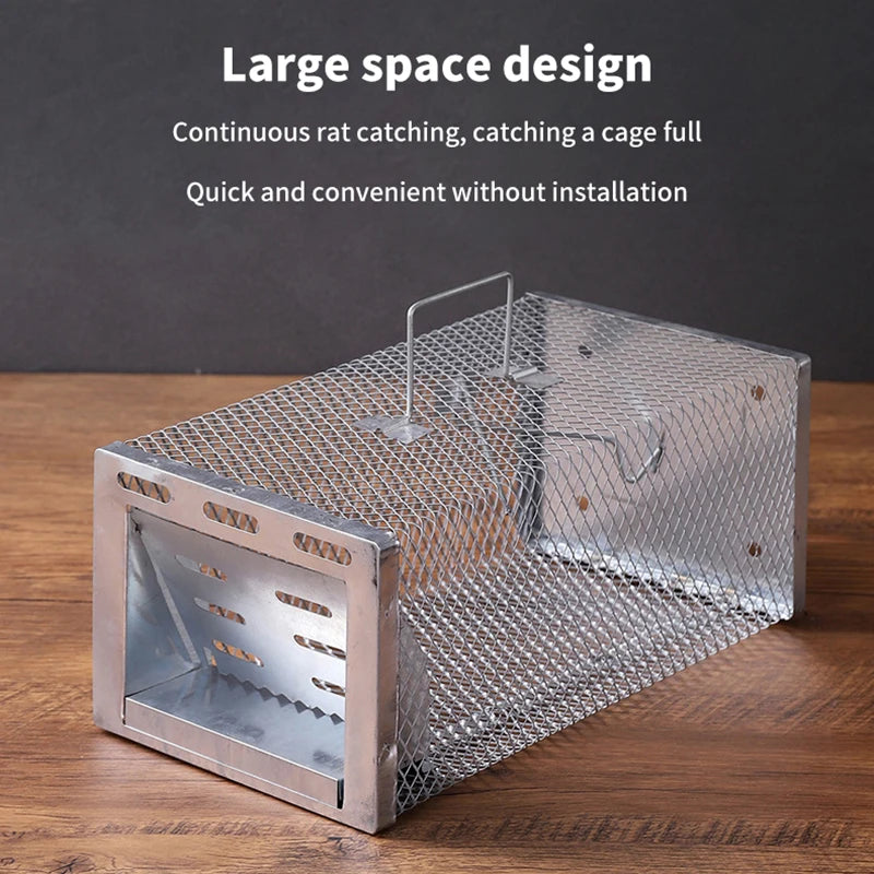 Rat Can Fit Mice Rodent Catcher Trap Cage Multi-catch Mouse Pest Qme