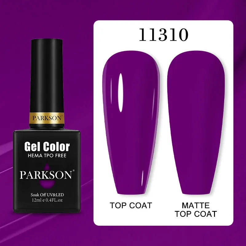Parkson Colorful Nail Gel Polish Lacquer Soak Off UV LED Long Lasting Qme 11310