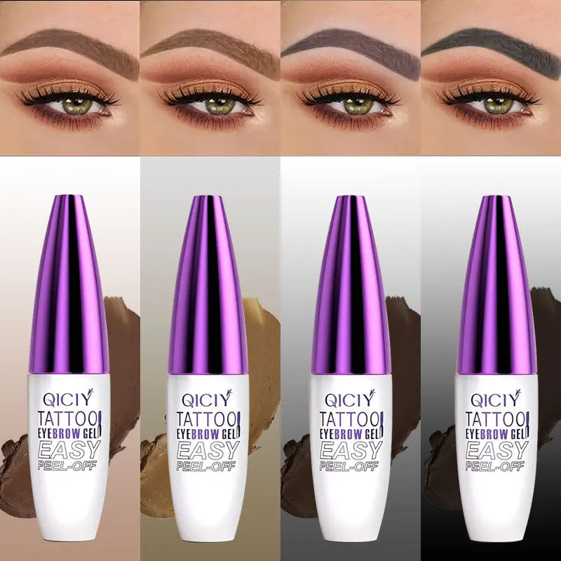 Tear Off Eyebrow Gel Waterproof Sweat Proof Available Four Colors Qme