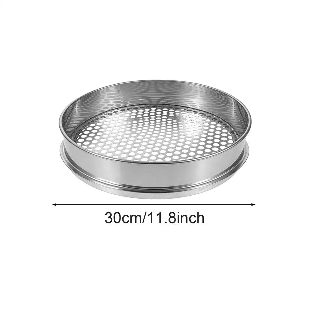 Dirt Sifter Gardening Round Hole Mesh Strainer Stainless Steel Gravel Qme China Mainland 8MM