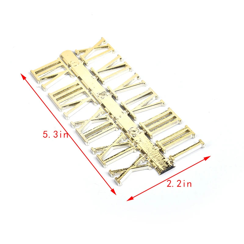 Art Craft Dial Sticking Gold Stick Clock Numbers Roman Numerals Qme