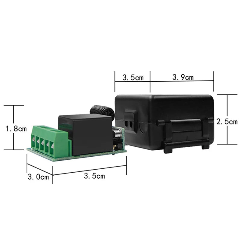 Universal Gate Remote Control Switch DC 12V RF 433 Mhz Asking Code Qme