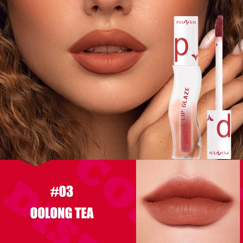Long Lasting Moisturizing Matte Lipstick Waterproof Sweat Proof Non Qme 03 OOLONG TEA