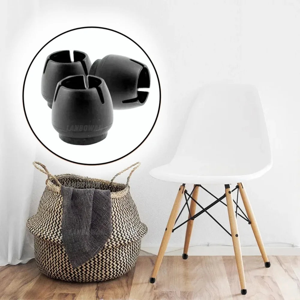 16/24Pcs Rubber Non-slip Chair Leg Cap Prevent Scratches Reduce Noise Wood Floor Protector Waterproof Anti-mold Furniture Parts Qme