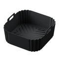 Silicone Air Fryer Liners Non-stick Basket Reusable Ninja AF181 AF180 Qme Black A