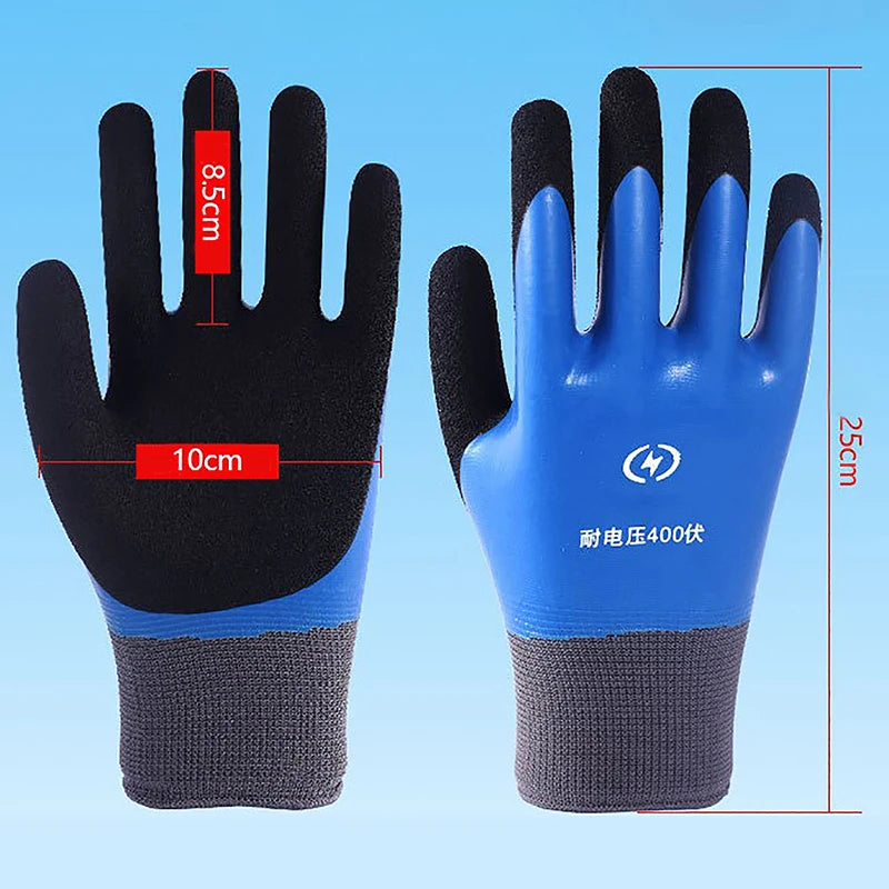 Insulating Gloves Anti-electricity Security Protection Rubber Qme