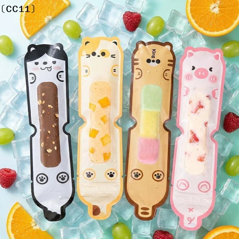 Cute Cartoon DIY Ice Bags Leak Proof Seal Homemade Lolly Summer Kids Qme Default Title