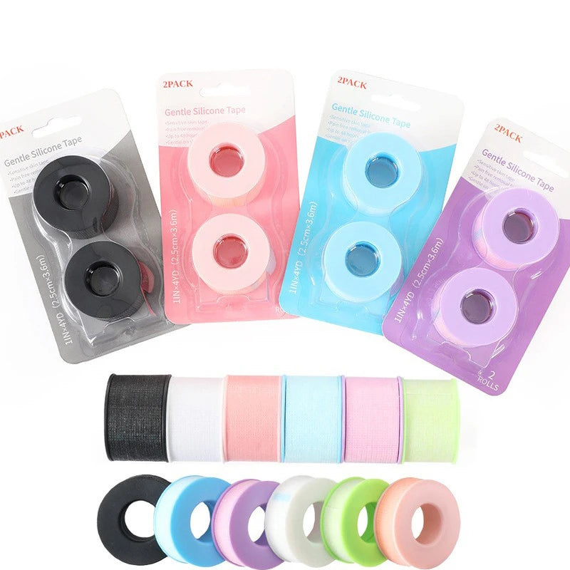 Silicone Gel Eyelash Tape Breathable Sensitive Resistant Under Eye Pad Patches Non-Woven Micropore Tape Lashes Extension Supplie Qme