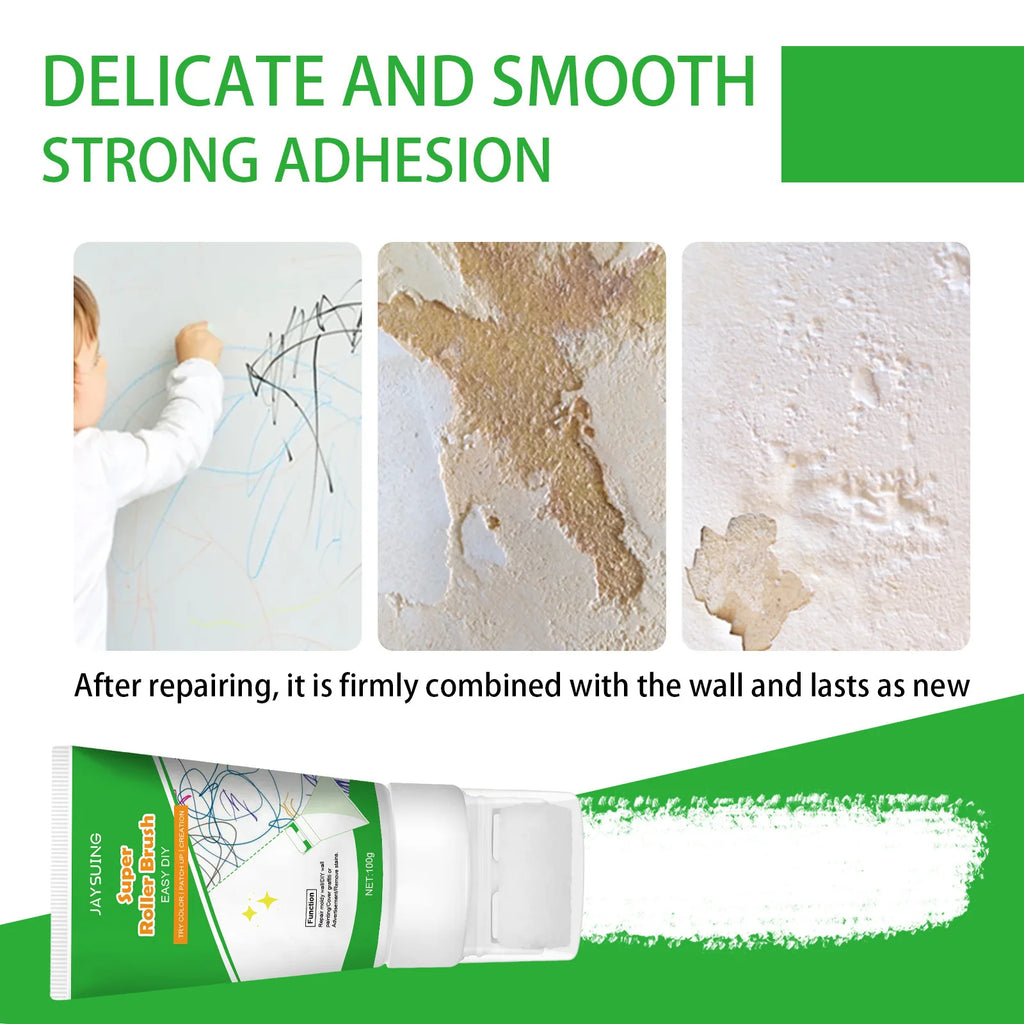 Wall Repair Cream Mouldproof Wall Crack Nail Quick-Drying Dirt Stain Remover Crack Repair Graffiti Coverage Wall Mending Paste Qme