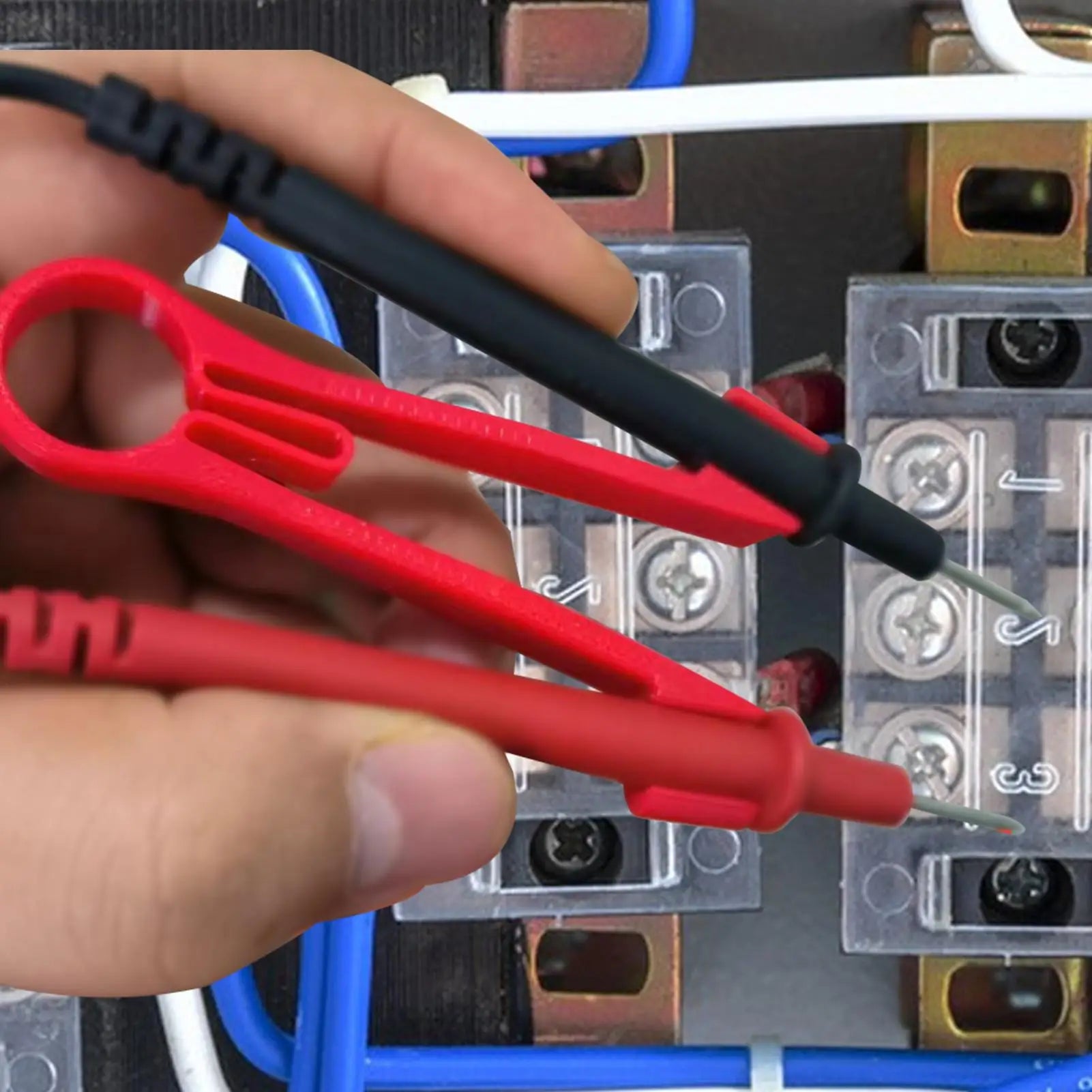 Holder Multimeter Probe Test Meter Probes Clamping Tool Electrical Qme