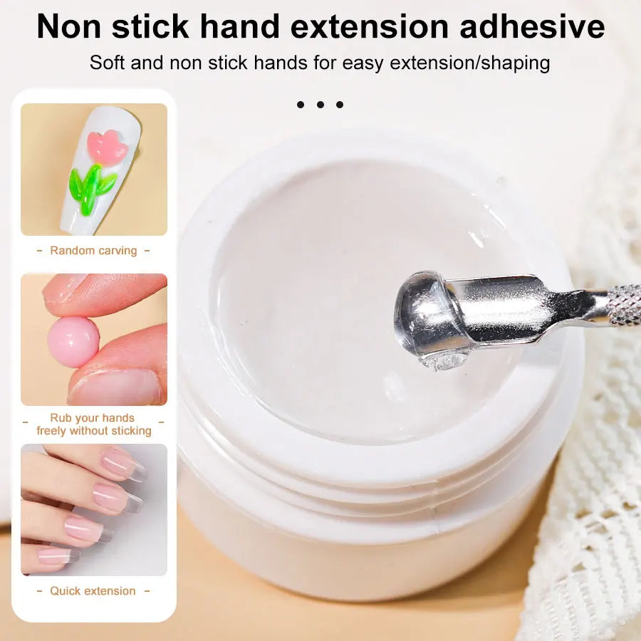 Solid Nail Extension Gel Non Stick Hand Phototherapy UV Quick Qme