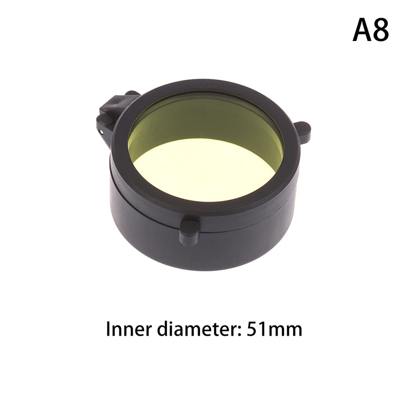 Rifle Scope Lens Cover Spring Up Quick Flip Openning Dustproof Qme A8