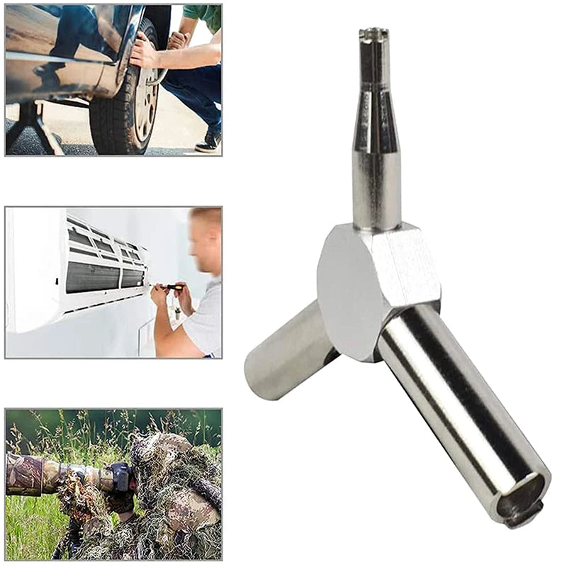Outdoor Hunting Gas Valve Key Steel Triple Force Magazine Charging Qme