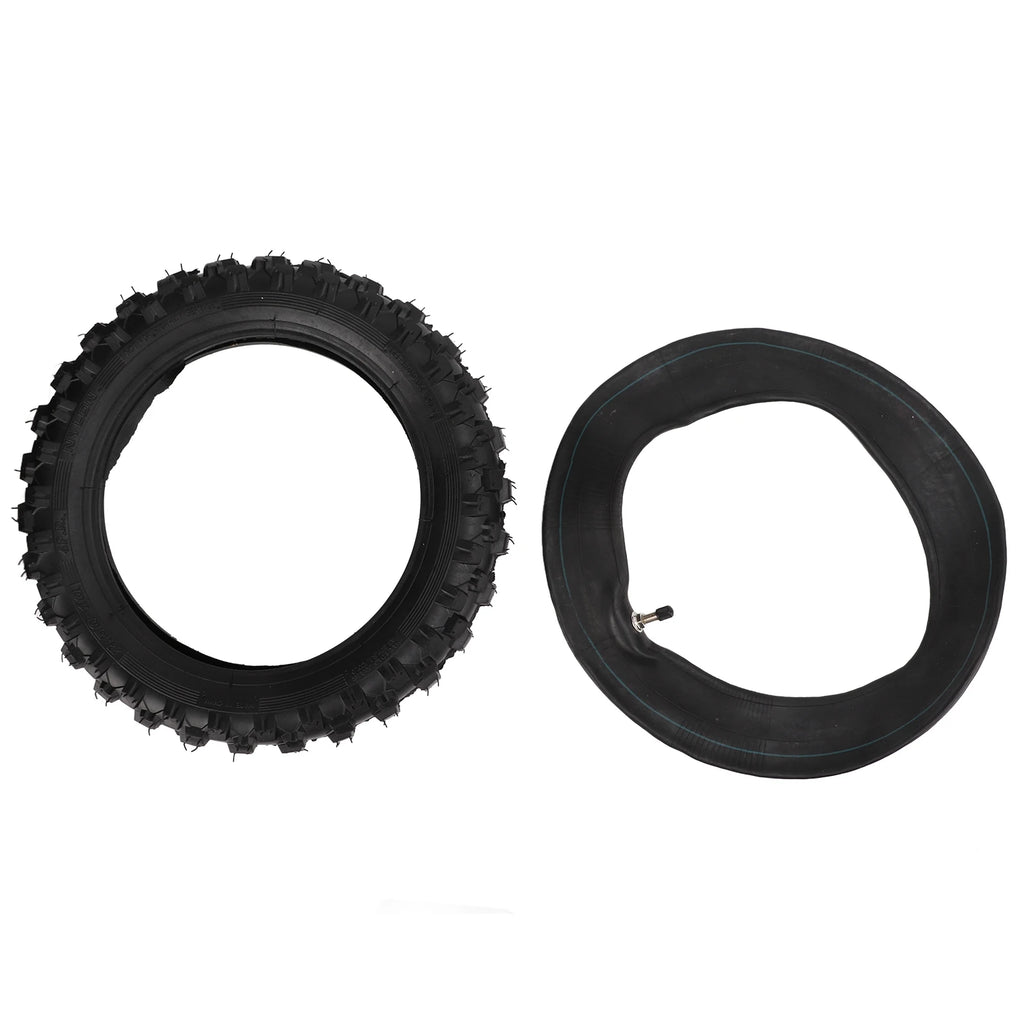 Tire and Inner Tube Replacement 2.50‑10 Inch Tire and Inner Tube for DIY Modification Replacement for CRF50 Dirt Bike Qme Black