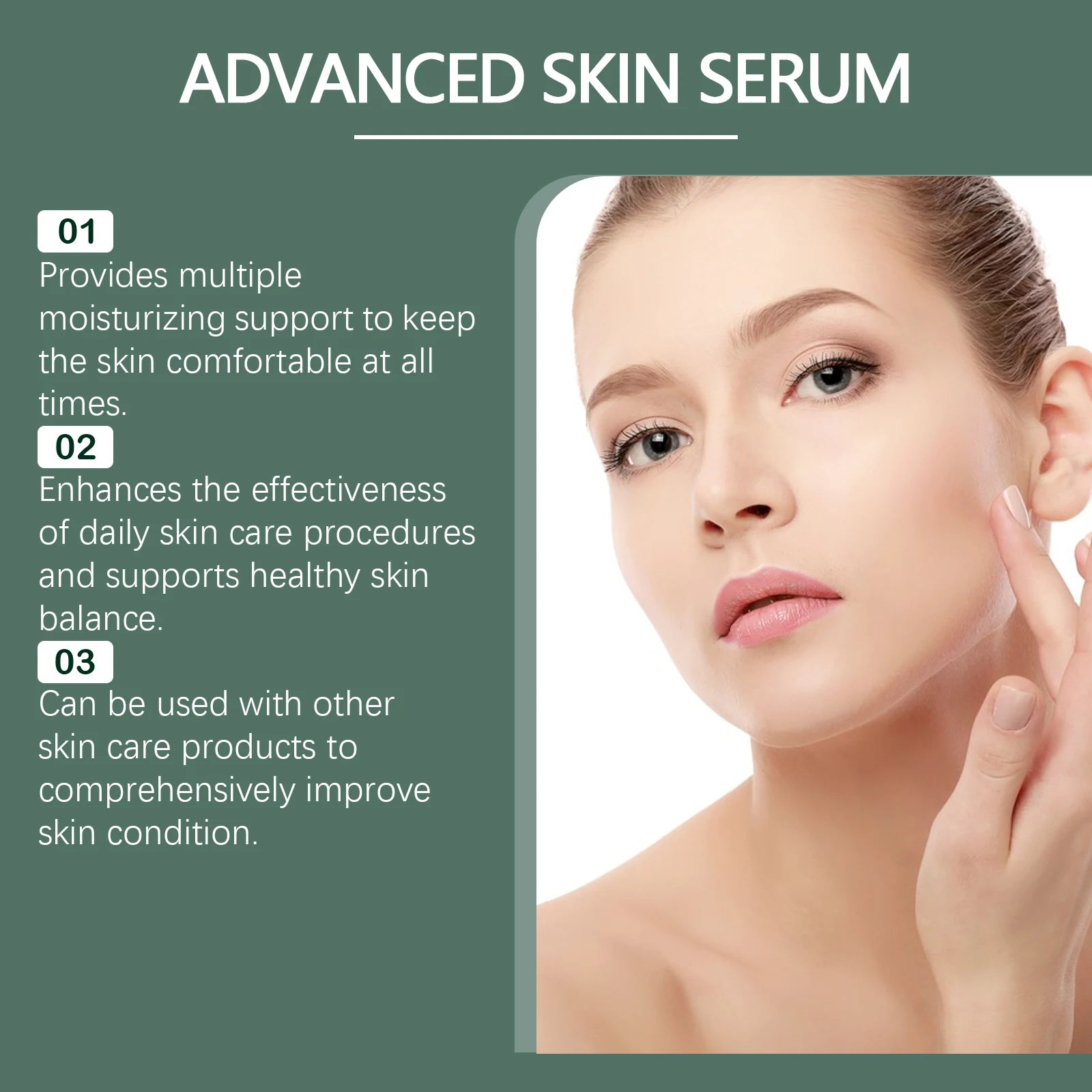 Hyaluronic Acid Facial Serum Lasting Moisturizing Collagen Firming Shrink Pore Fade Fine Line Hydrating Essence Face Skincare Qme