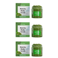 Matcha Sea Salt Body Scrub Exfoliating Remove Dead Skin Improve Dry Rough Deep Cleansing Smoothing Brightening Moisturizing Scru Qme 3 x 100g Boxed