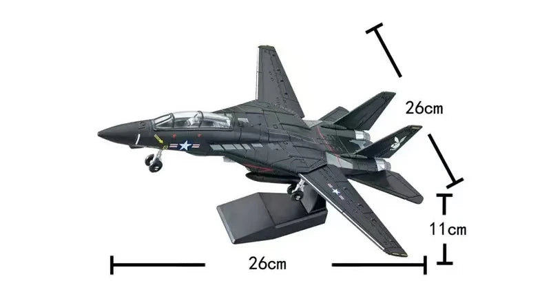 Military Series Building Blocks A-10 Thunderbolt II Support Attack Aircraft Model F14 Tomcat Fighter Toys Kids Boy Birthday Gift Qme Brown