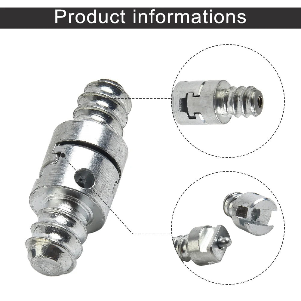 Brand New Spring Connector Galvanized Hot Sale Silver 16mm Carbon Steel Convenient For Electric Drill Pipe Dredge Qme