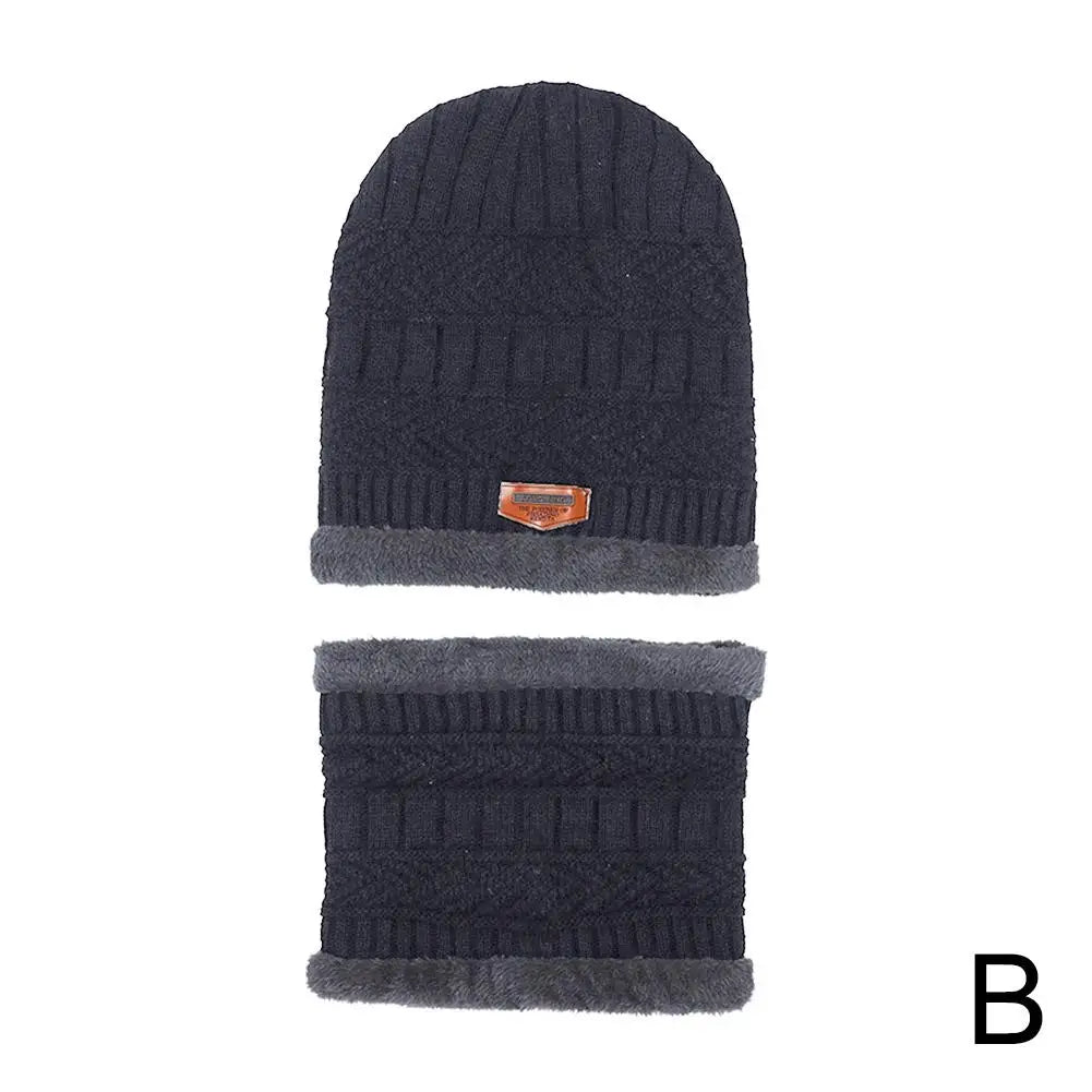 Winter Fleece Scarf Hats Thicken Plush Warm Beanies Wool Knit Caps Men Women Outdoor Cycling Ski Cold Protection Neck Mask Hat Qme Gray One size