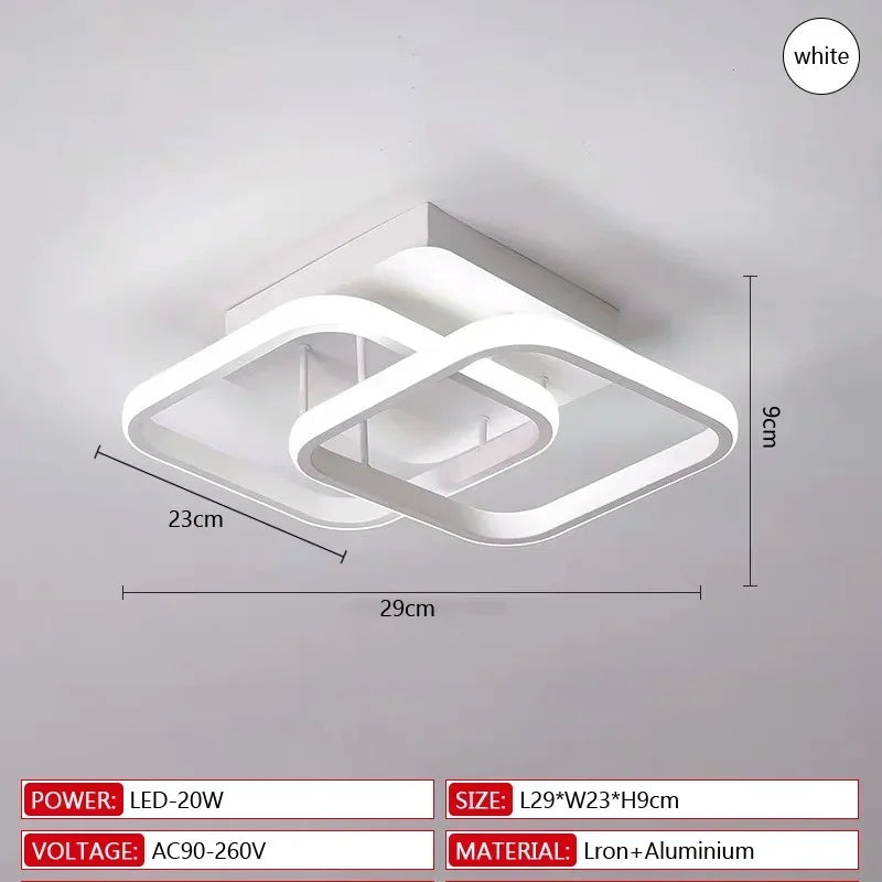 Nordic swallow-tailed Ceiling Light Modern Acrylic White Black Pendant lamp Interior Fancy Lights Decoration LED Lighting Qme D