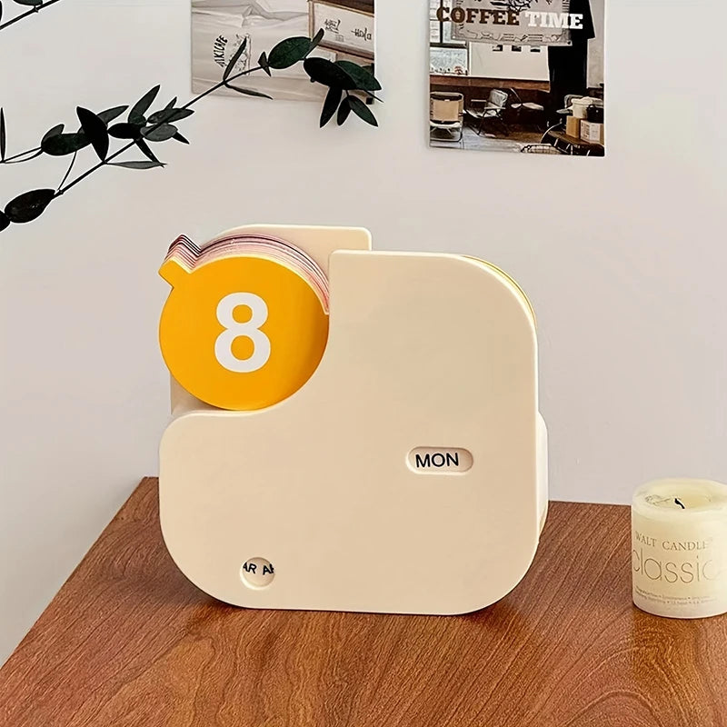 Desktop Calendar Flip Display Reusable Each Year Day Month Indicators Qme
