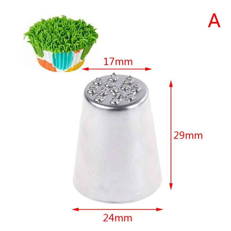Grass Baking Decorating Cupcake Cake Icing Piping Nozzles Tips Pastry Tool Qme 1pcs
