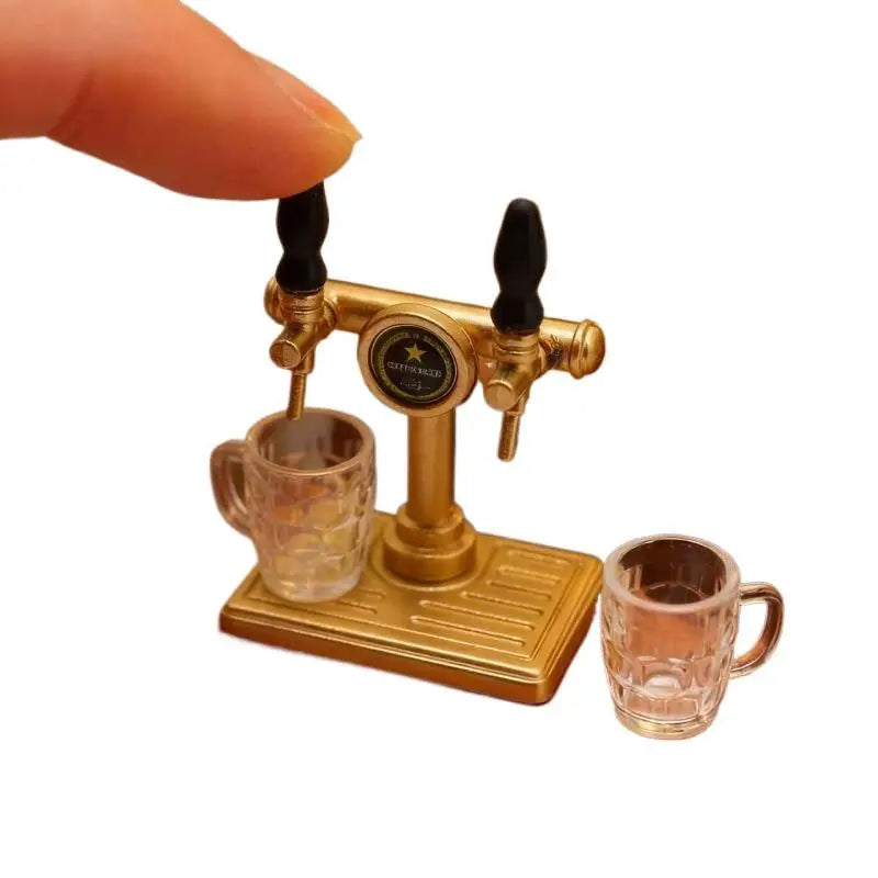 Food Play Mini Beer Cup Toy Dollhouse Miniature Scene Ornament Qme