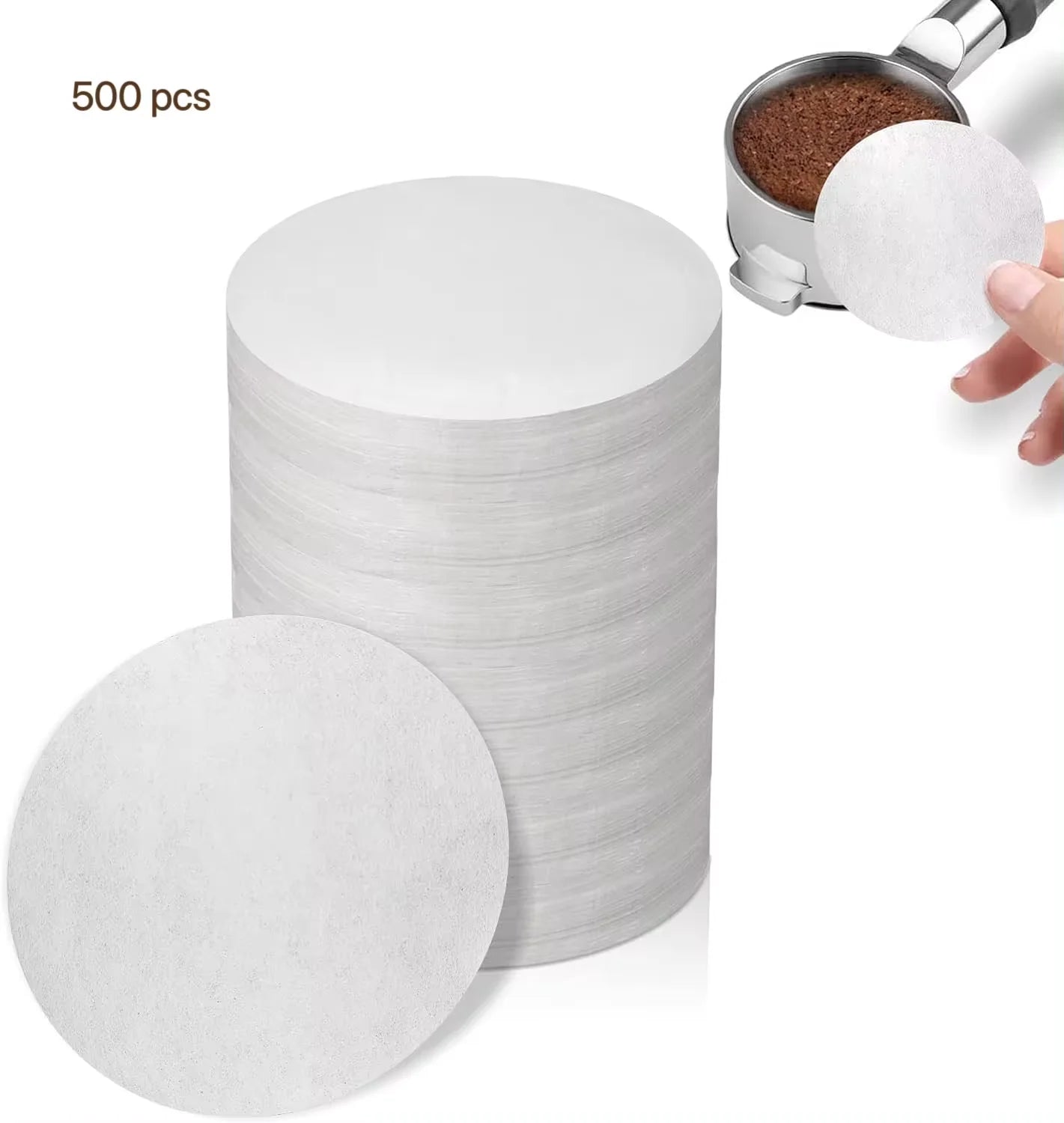 Coffee Paper Filter Unbleached Espresso Puck Screen Portafilter Qme 58mm