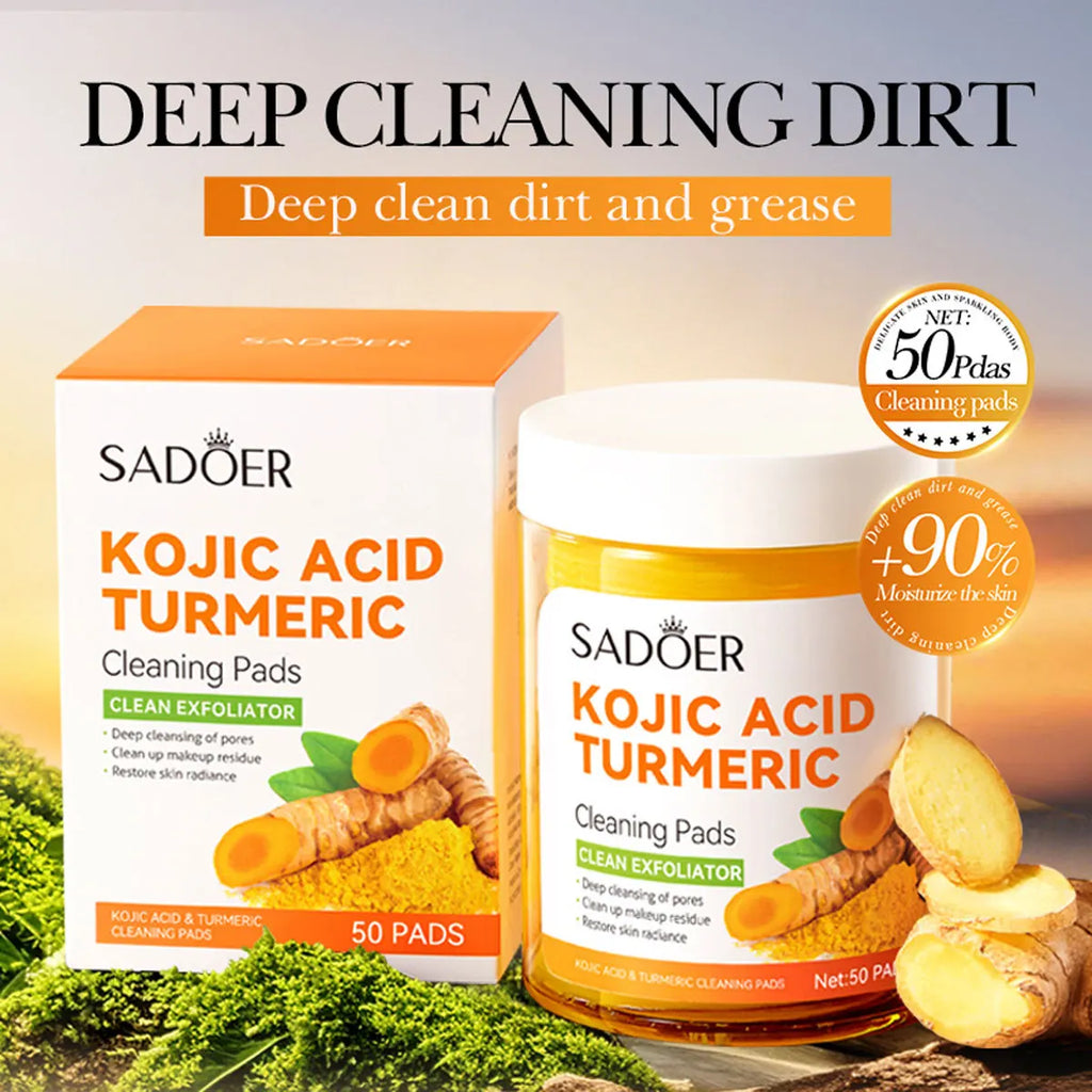 Turmeric Essence Acne Removing Makeup Cleaning Cotton Deep Containing Qme