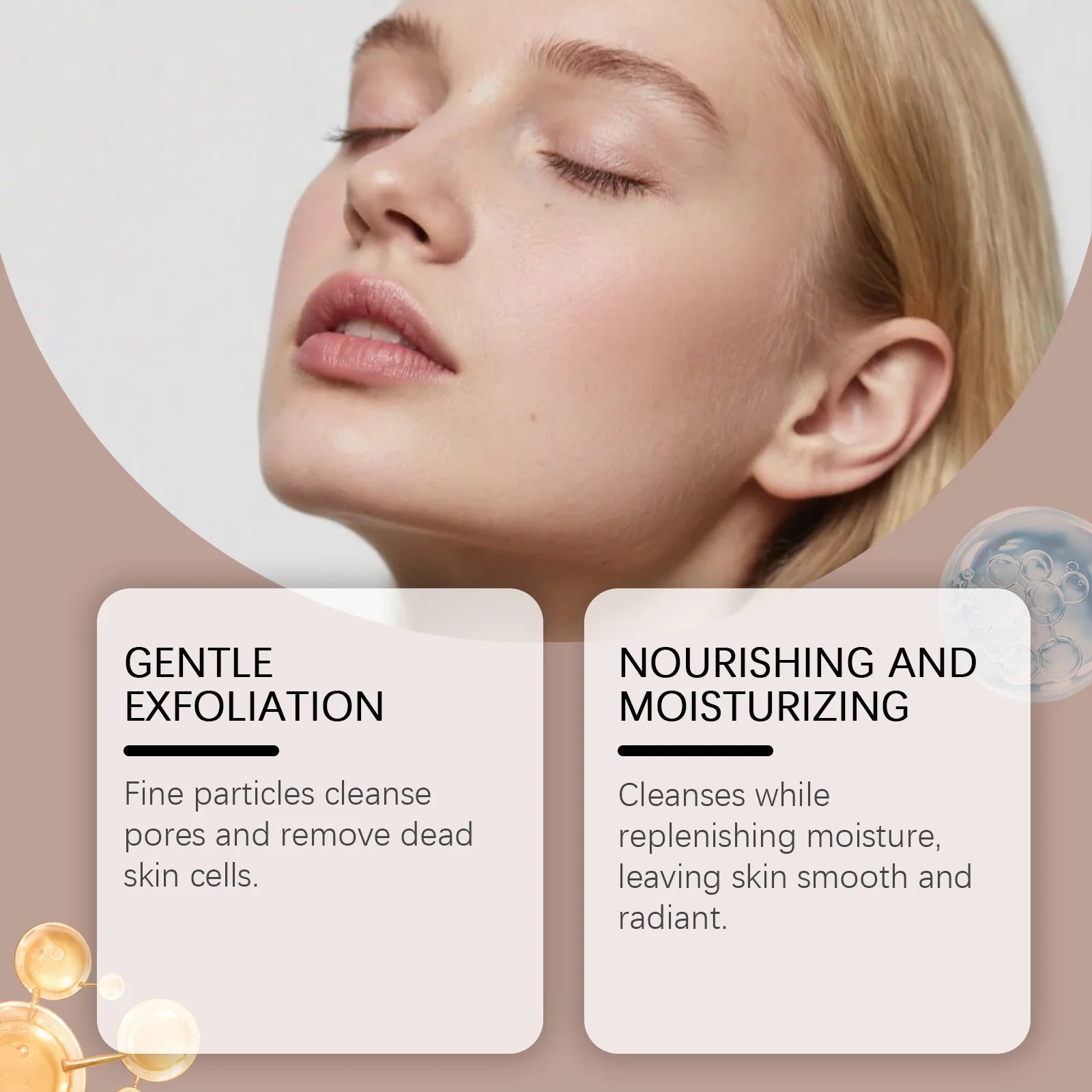 Vanilla Coffee Facial Scrub Deep Cleansing Oil Control Face Exfoliator Dual Scrubbing Particles Nourishing Smooth Glowing Skin Qme
