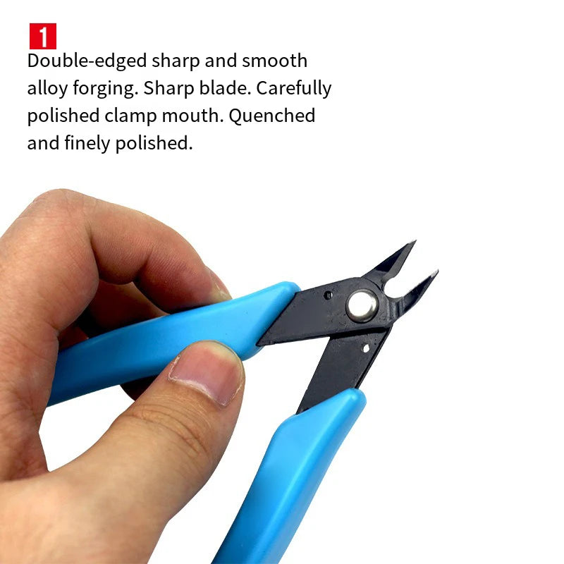 170 Clamp DIY Electronic Diagonal Pliers Side Cutting Nippers Wire Qme