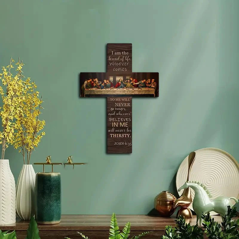 Home Decoration Pendant Wall Card Bible Scripture Hangingwooden Sign Qme