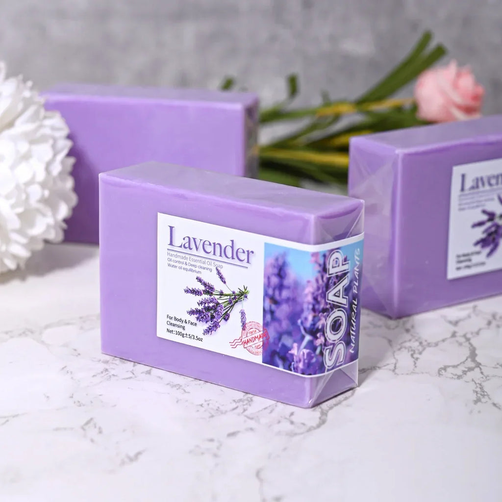Natural Organic Lavender Essential Oil Soap Handmade Cleansing Qme