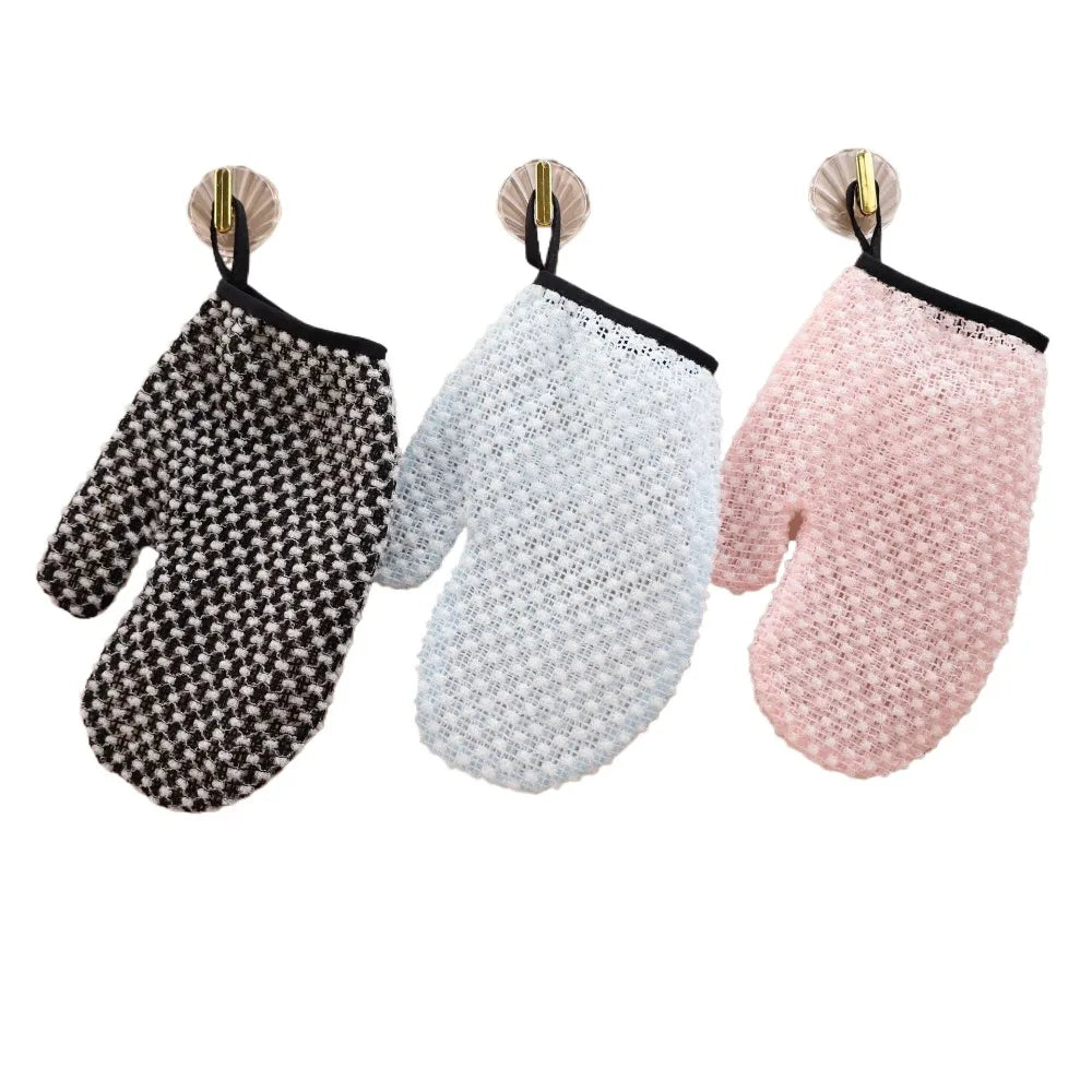 Soft Japanese Exfoliating Mitt Shower Glove Gentle Exfoliation Deep Qme
