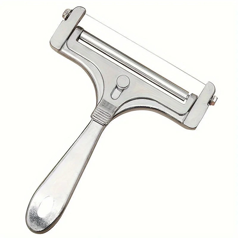 1pc Cheese Slicer with Adjustable Thickness Qme Silvery