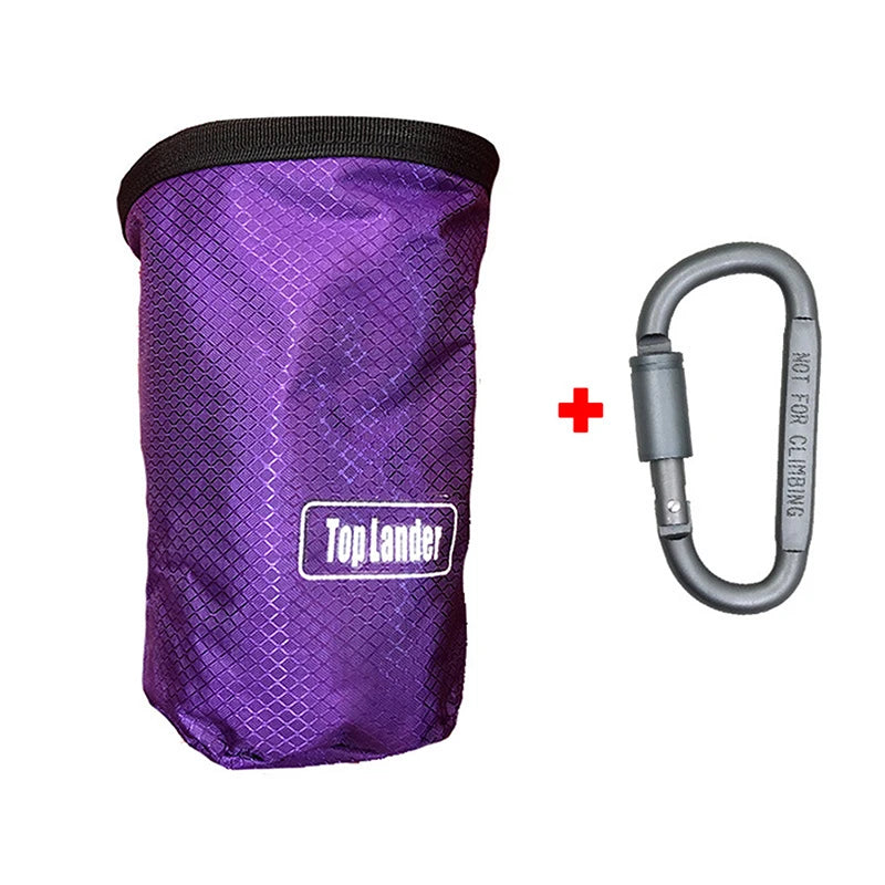 Magnesia Sack Rock Climbing Chalk Bag Waterproof Pocket Weight Qme 2 Purple