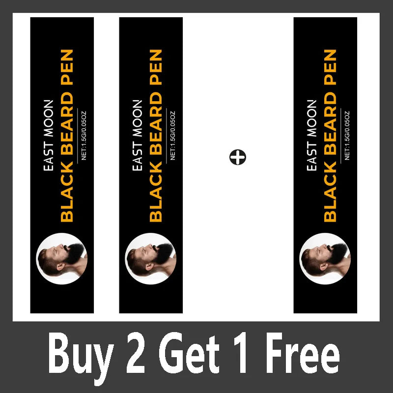 Instant Beard Filler Pen With Brush Comb Disposable Waterproof Moustache Beard Coloring Pen Filling Enhancer Hair Beard Stuffing Qme Buy 2 Get 1 Free